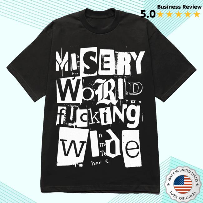 Official Misery Worldwide Explicit Graphic Print Black Top Shirt