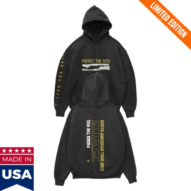 Official Pierce The Vei Clothing Store Shop Ptvmerch Pierce The Veil North American Tour Pullover Sweatshirt Ptv Merch