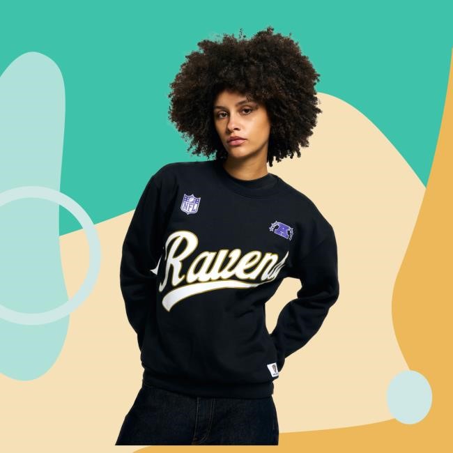 Official Golf Wang Merch Ravens Crew by Golf Wang x NFL