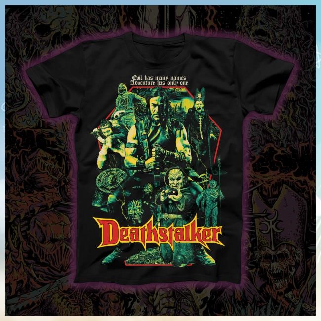 Deathstalker “Reign Of Darkness” Regular Tee Official Creep-O-Rama Release
