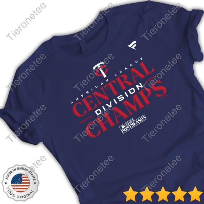 Minnesota Twins Merchandise Men's Minnesota Twins Fanatics Branded Navy 2023 AL Central Division Champions Locker Room Hoodie
