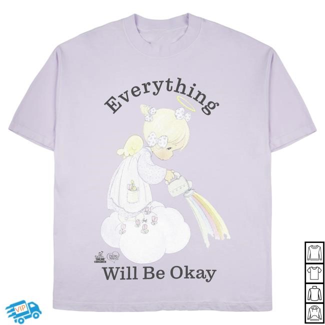 Official Online Ceramics Shop Precious Moments "Everything Will Be Ok" Top Shirt