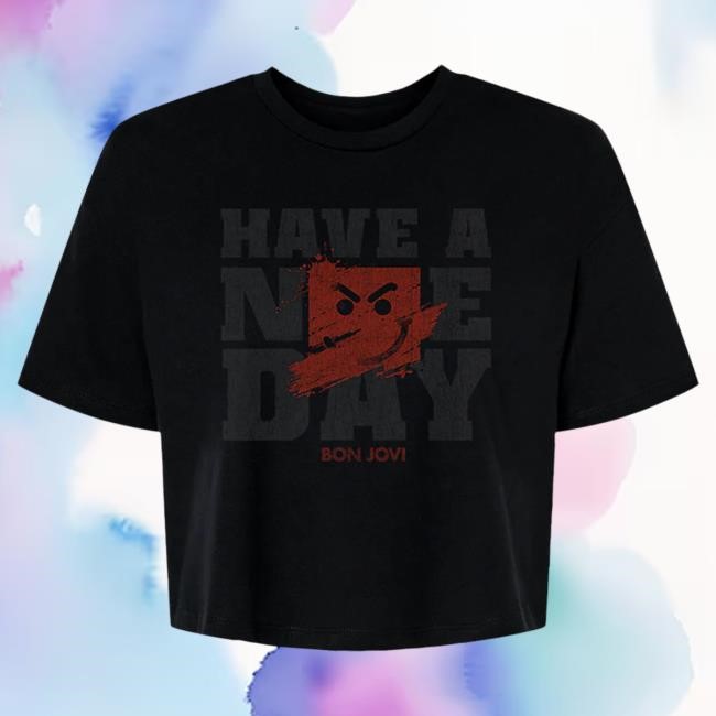 Bon Jovi Have A Nice Day Crop Tees Bon Jovi Official Store Merch Shop