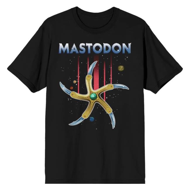 Official Mastodon Rocks Merch Store Mastodon Five Finger Glaive Black Tee