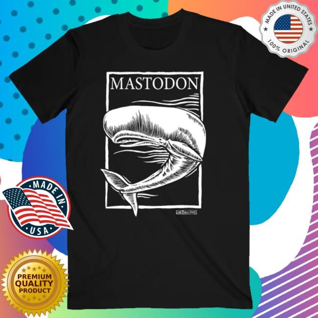 Official Mastodon Rocks Merch Store Mastodon White Whale T-Shirt Mastodonrocks