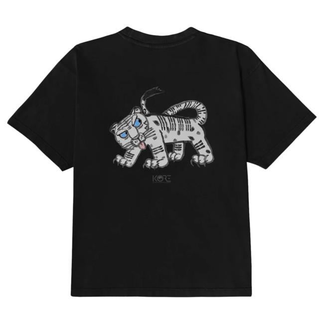 Official Kore Limited Merch Store KoreLimited White Tiger Top Shirt (Black) Kore Limited Apparel Clothing Shop