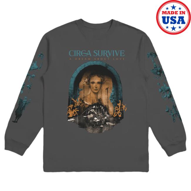 Official Circa Survive ADAL Cover A Dream About Love Long Sleeve Hot Shirt Charcoal Circasurvive