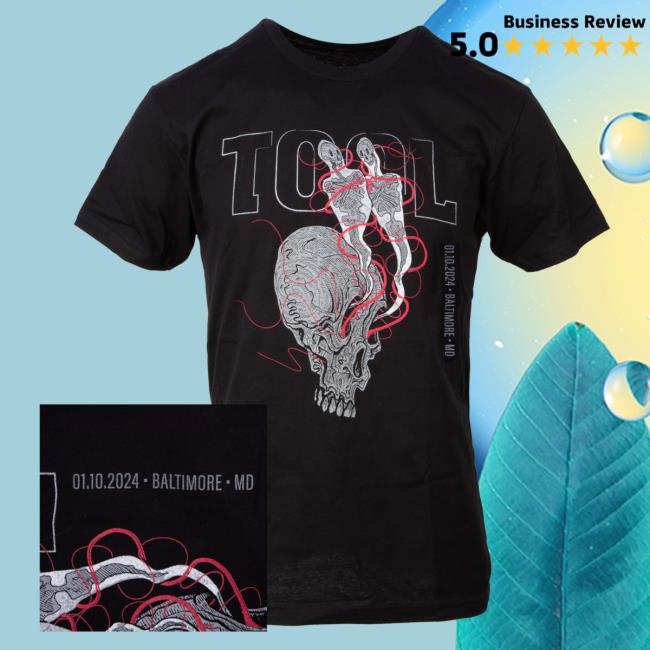Official Tool Muisc Band Clothing Store Shop 2024 Tour Shirt - Baltimore, Md ToolBand ToolMusic Merch