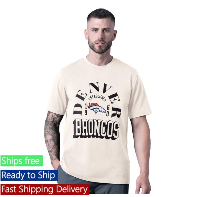 Official Denver Broncos Men's MSX by Michael Strahan White Denver Broncos Whiteout Shirts DenverBroncos