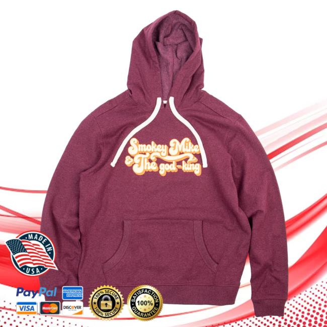 Official Daily Wire Merch Store Daily Wire Smokey Mike & The God-King Popover Hoodie Daily Wire Shop DailyWire