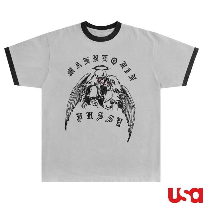 Mannequin Pussy Angel Kiss Ringer Tee — Stage Crowd