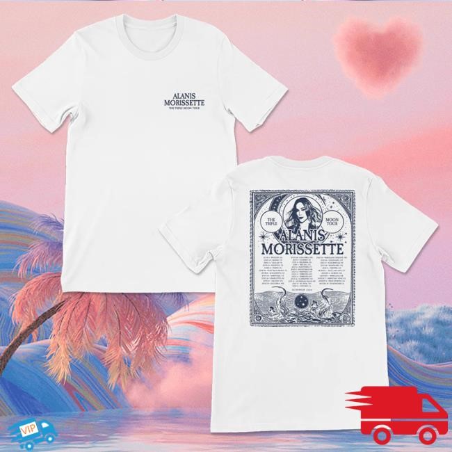 Official Alanis Morissette Merch Store Shop Tarot White Tour Tee