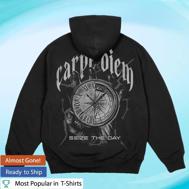 Official Joe Bartolozzi Merch Seize The Day Black Hoody