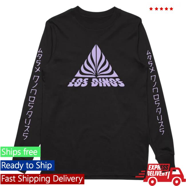 Official Last Dinosaurs Purple Triangle / Black Long Sleeve Tee