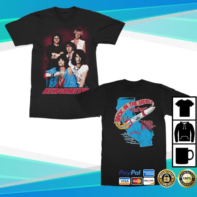 Aerosmith Official Store Back In The Saddle Tour Tee Shirt Aerosmith