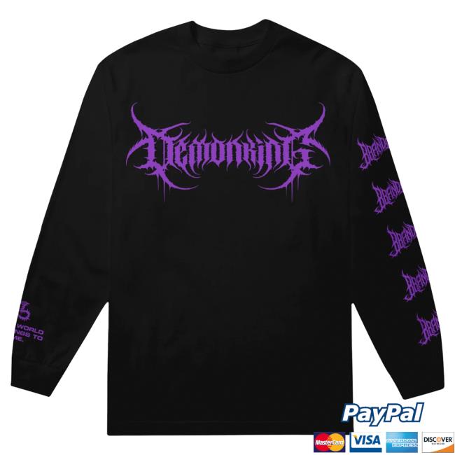 Official Brand Of Sacrifice Merch Demon King Black Long Sleeve Shirt
