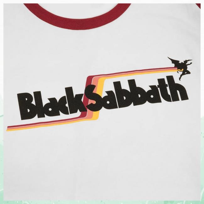 Logo Colored Sleeve New Tee - Black Sabbath Official Store