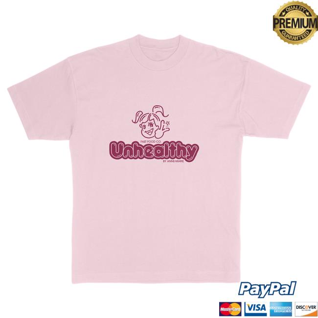 Official Anne-Marie Merch Store Anne Marie Unhealthy Fast Food Co. Hot Shirt Anne - Marie Apparel Clothing Shop AnneMarie