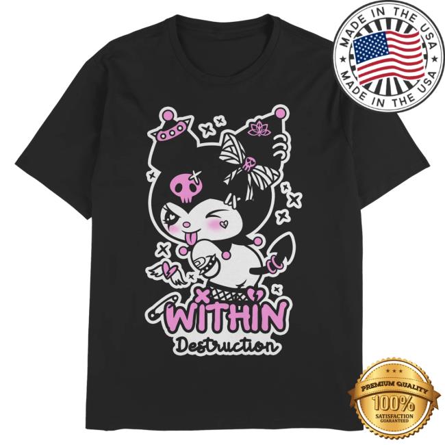Official Merch Now Within Destruction Devil Kitty Black Popover Shirt MerchNow