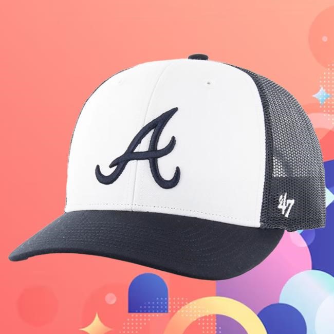 47 Atlanta Braves Navy Freshman Trucker Cap Rally House