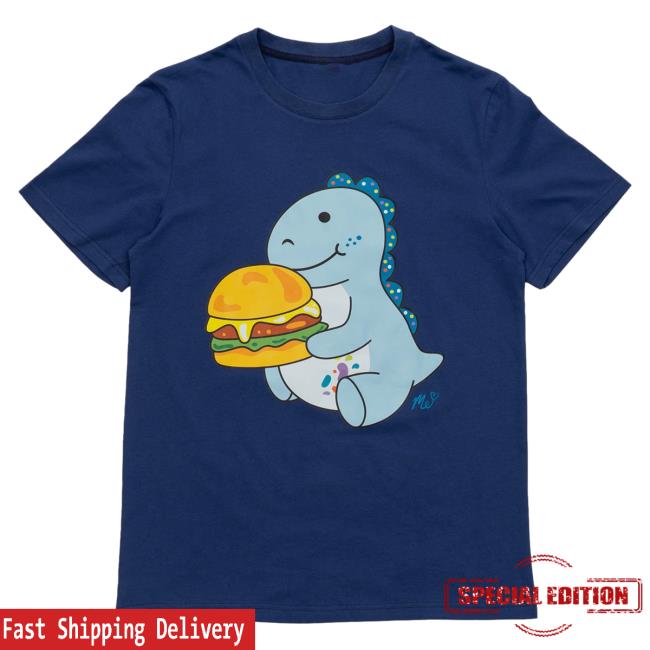 Official Moriah Elizabeth Merch Store Shop Cousin Derp Burger T-Shirts Navy Blue MoriahElizabeth