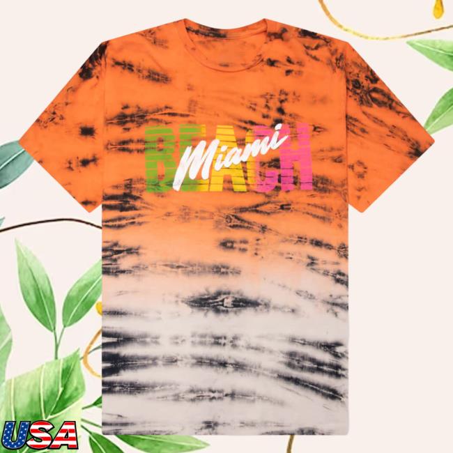 Official Feature Merch Store Shop Gallery Dept. Miami Time Shirt New - Tie Dye Feature Apparel Clothing