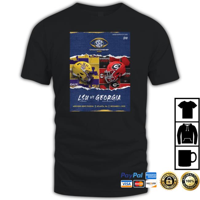 LSU Tigers Vs Georgia Bulldogs Mercedes-Benz Stadium 2022 shirt Hoodie