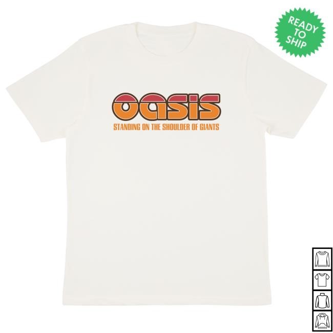 Oasis Standing On The Shoulder Of Giants Tee Oasis Merch