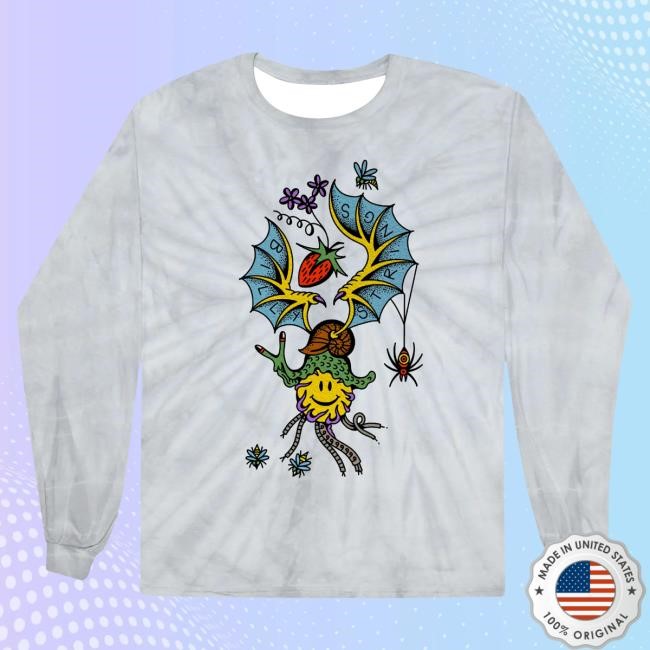 Official Billy Strings Merch Store Shop Billy Strings Snail Bat Long Sleeve Longsleeve (SQUiSHYEYES)