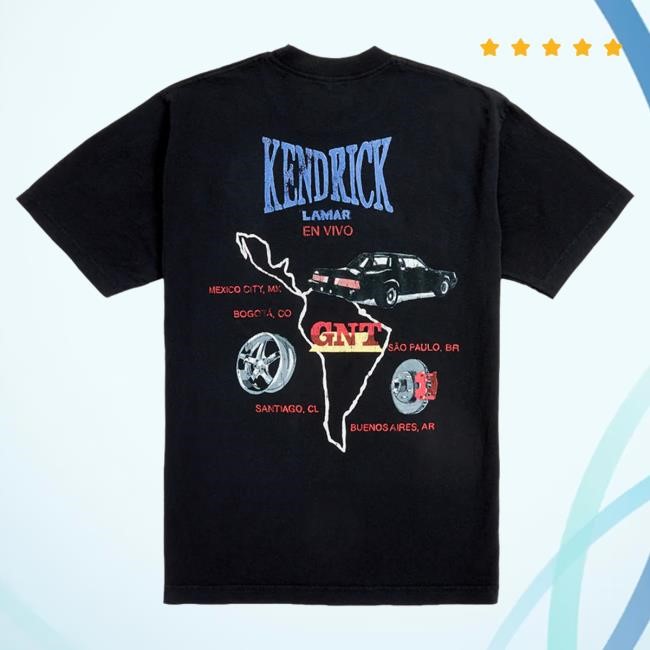 Official Grand National Tour Shop Kendrick Lamar Hey Now Pay Now LATAM T Shirt