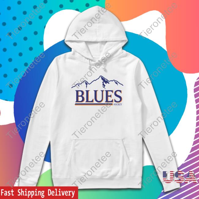 Blues Buzz Vintage Mountain Blues Hockey Hoodie