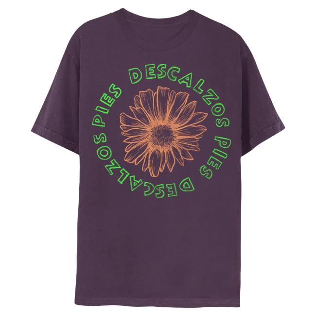 Official Shakira Merch Store Pies Descalzos Flower Shirt 2024 - Wine Shakira Apparel Clothing Shop