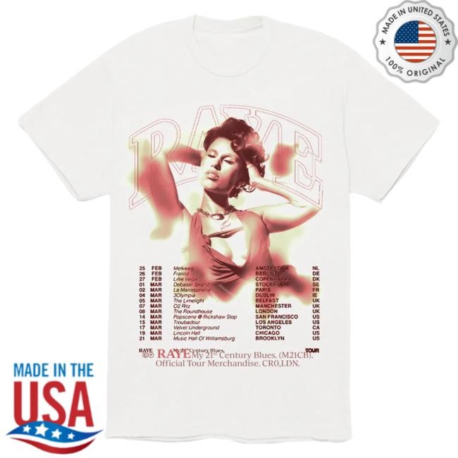 Official Raye Clothing Apparel M21CB Album Tour Hot Shirt