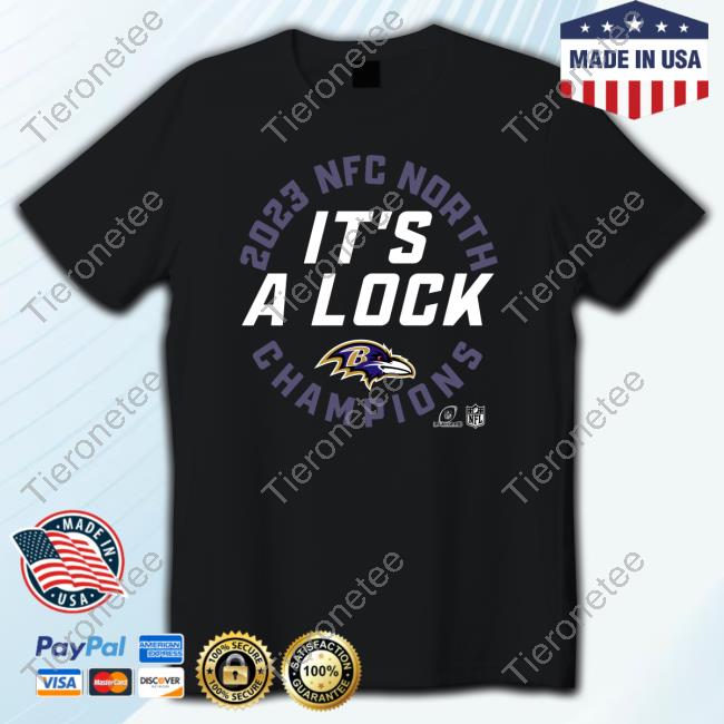 Baltimore Ravens 2023 Afc North Division Champions Locker Room Trophy Collection T Shirt