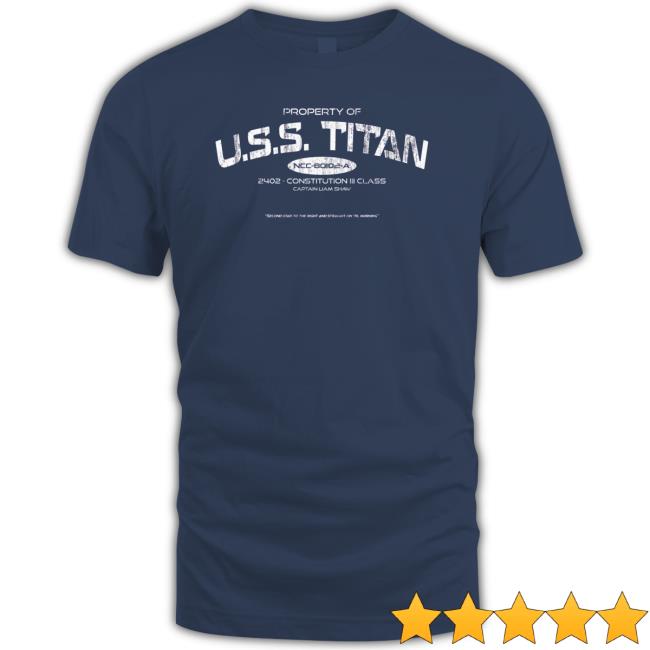 Brandon Kleyla Merch Property Of Uss Titan T Shirt