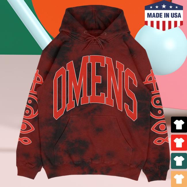 Bad Omens Merch Dye Varsity Hoodies