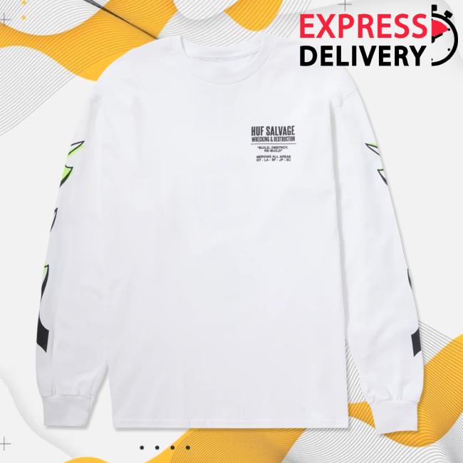 Huf Worldwide Store Shop Huf Salvage Buzzkill Hoodies White Hufworldwide