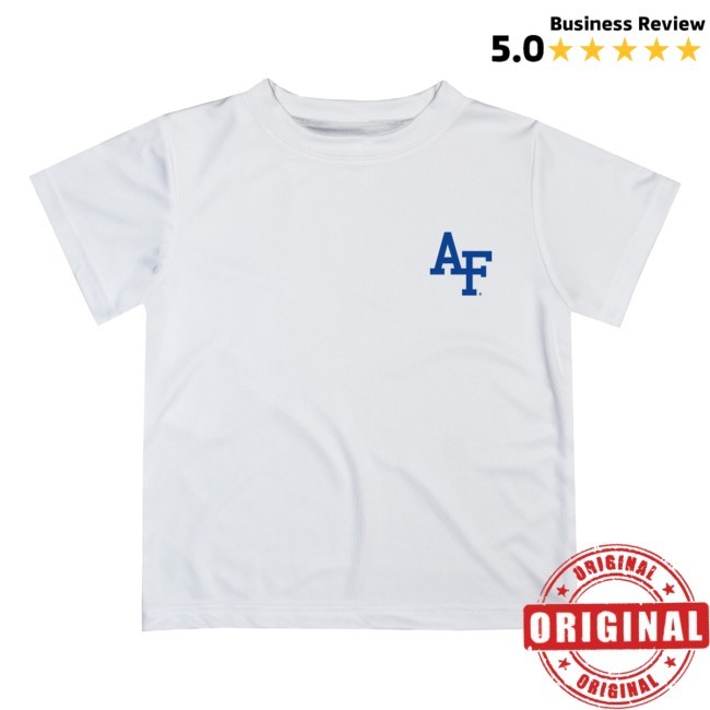 Goairforcefalcons Toddler Vive La Fete White Air Force Falcons Impressions Artwork Tee Shirt