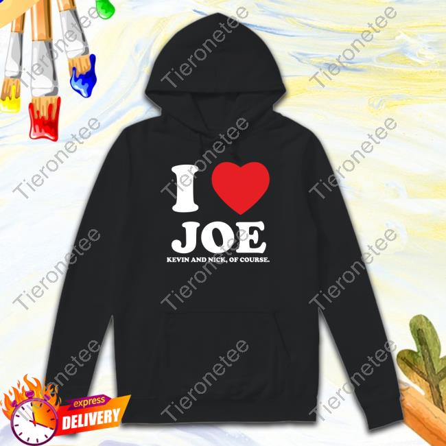 Official Jonas Brothers Merch I Heart Joe Shirts Kevin And Nick Too Of Course