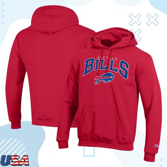 Fanatics Buffalo Bills Champion Powerblend Hoodie Cold Weather Buffalo Bills Champion Fanatics Gear