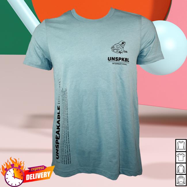 Official Unspeakable Merch Unspeakable International Shirt New