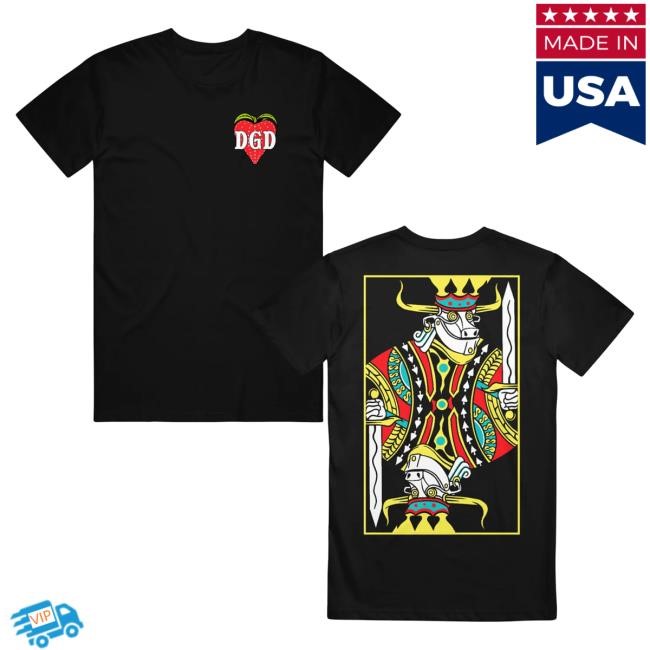 Official Dance Gavin Dance Merch Gavin King Card Black Shirt 2024 DanceGavinDance