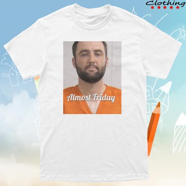 Official Almost Friday Scottie Mugshot Shirt New