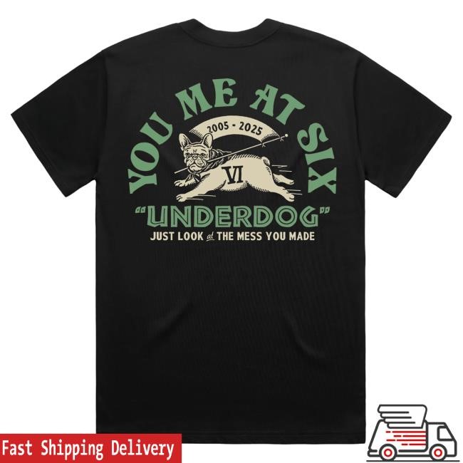 Official Merch Collective You Me At Six Underdog Popover Shirt