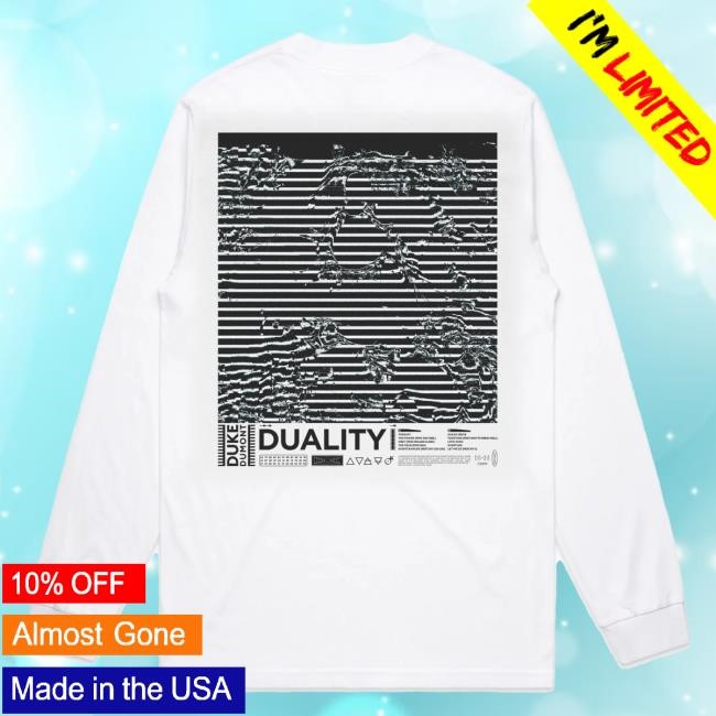 Duke Dumont - Duality - White Long Sleeve Shirt KT8 Merch Shop
