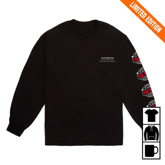 Official Maverick Carter Uninterrupted Clothing Store Shop The Shop: S5e7 Headquarters Long Sleeve Black Mavcarter