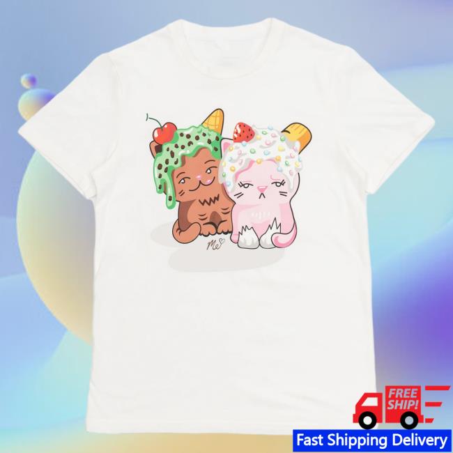 Official Moriah Elizabeth Merch Store Shop Eustace and Shelly Tee White MoriahElizabeth