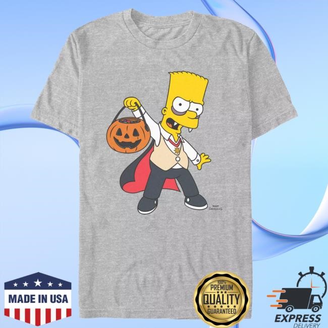 Official Disney Shop Bart Simpson as Dracula Halloween Tees for Adults – The Simpsons