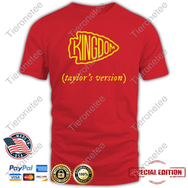 Flocking Good Designs Merch Kingdom Taylor's Version Long Sleeved T Shirt