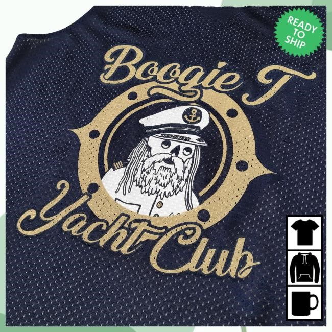 Official Boogie T Merch Boogie T - Yacht Club Mesh Jersey Shirts Navy
